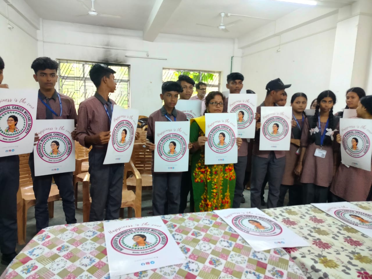 Cancer Awareness Camp at Champaknagar High School
